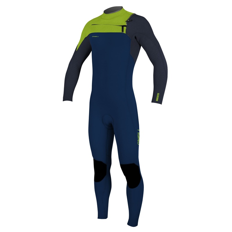 O’Neill Youth Hyperfreak 3/2+ Chest Zip Wetsuit-Abyss/Dglo