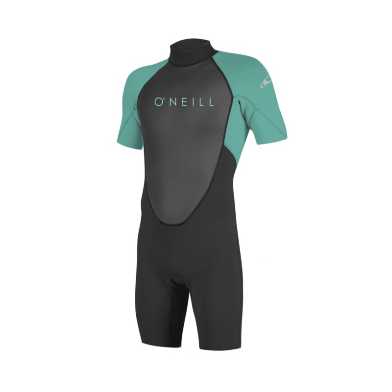 O’Neill Youth Reactor-2 2mm BZ S/S Springsuit-Blk/LtAqua
