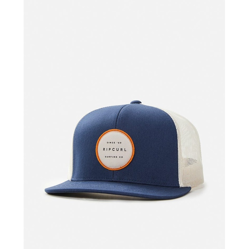 Rip Curl Routine Trucker Hat-White/Navy/Orange