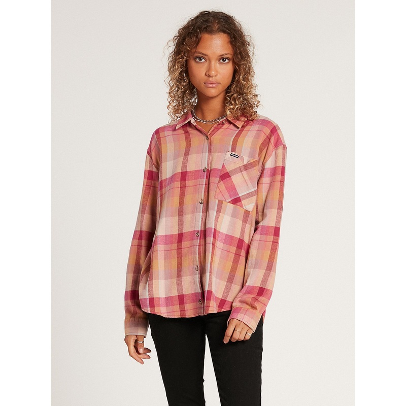 Volcom Plaid To Meet U L/S Shirt-Auburn