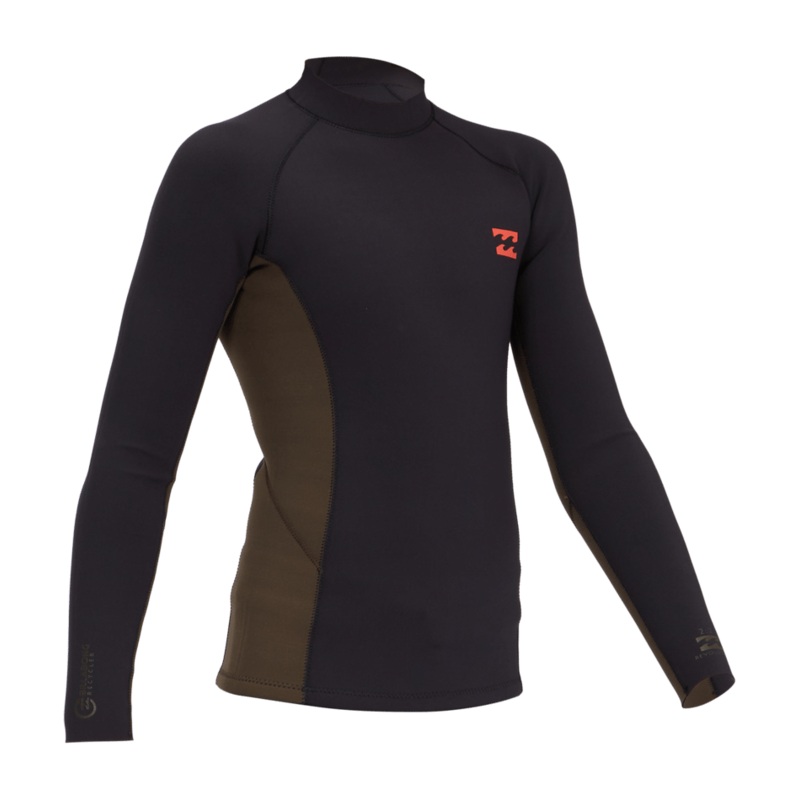 Billabong 202 Boys Revo Interchange Top-Black Coffee