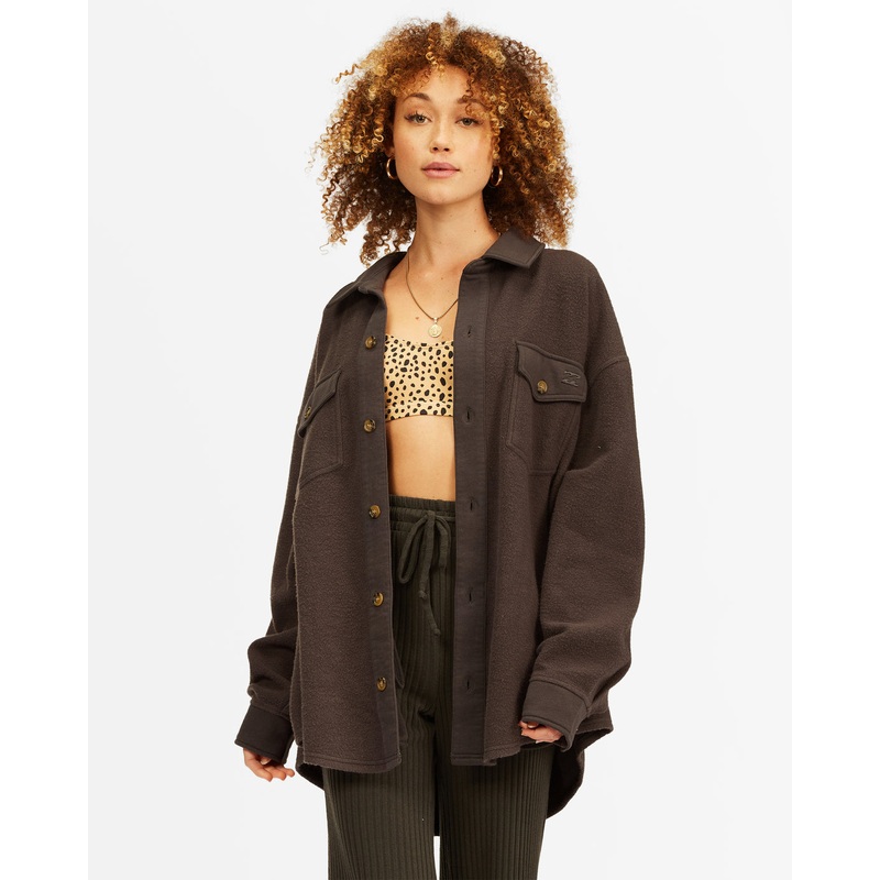 Billabong Any Time Shacket L/S Shirt-Off Black