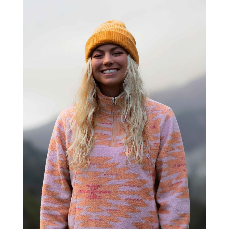 Billabong Boundary Mock Half Zip 2 Sweatshirt-Lit Up Lilac