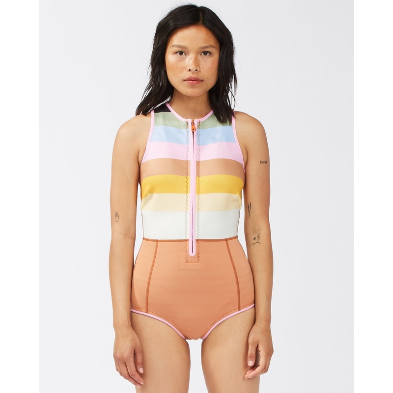 Billabong Sol Sista Shorty Springsuit-Paradise Stripe