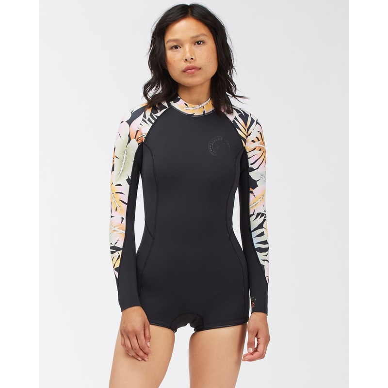 Billabong Spring Fever L/S Springsuit-Paradise Black