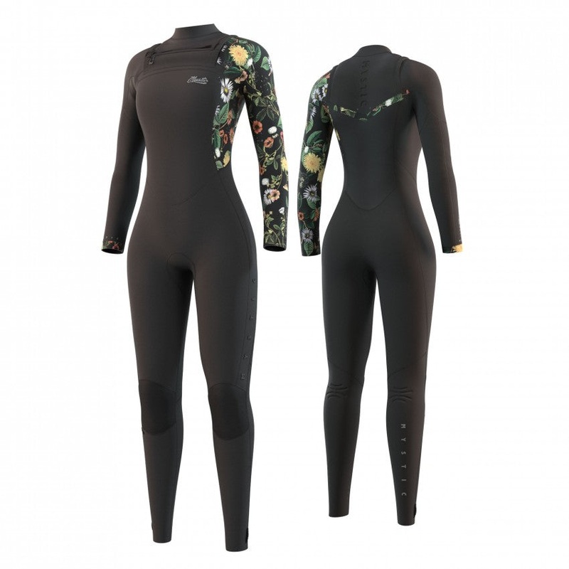 Mystic Jade 4/3 Double FZ Wetsuit-Black