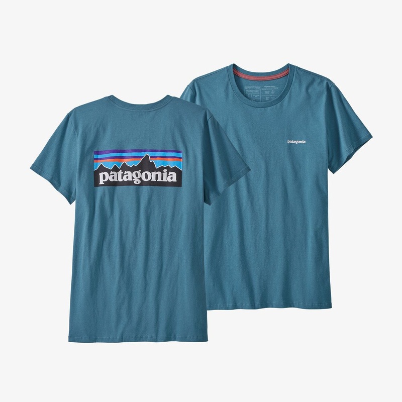 Patagonia W’s P-6 Logo Organic Tee-Abalone Blue