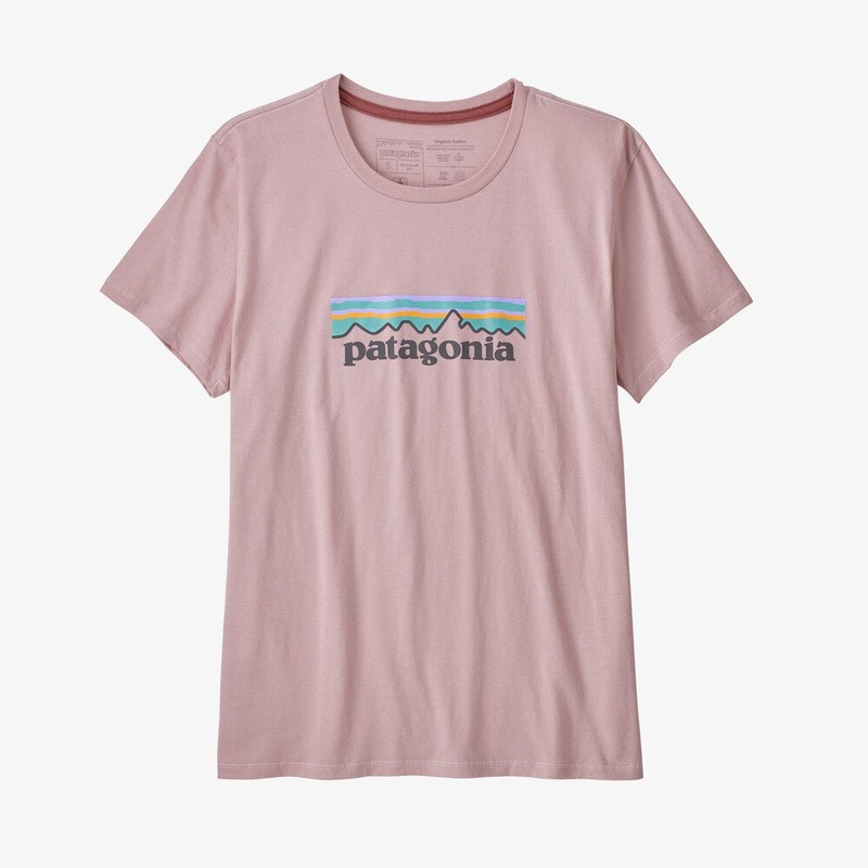Patagonia W’s Pastel P-6 Logo Organic Tee-Fuzzy Mauve