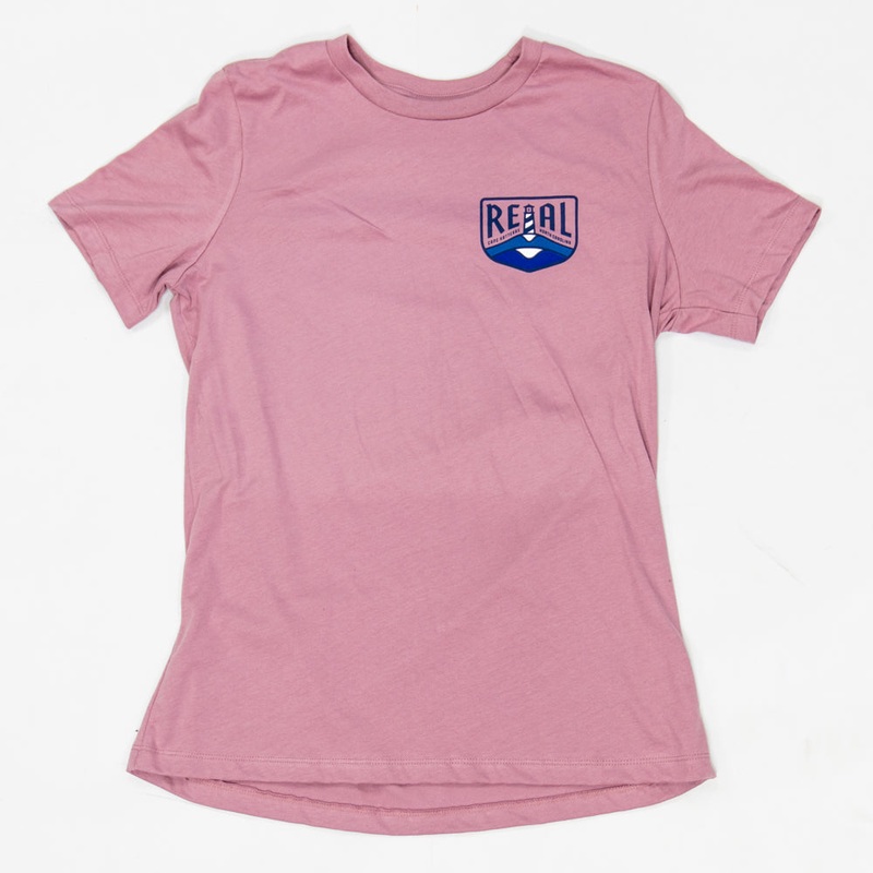 REAL Wmn’s Lighthouse Badge Tee-Orchid