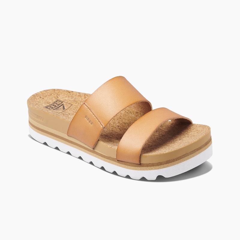 REEF Cushion Vista Hi Sandal-Natural