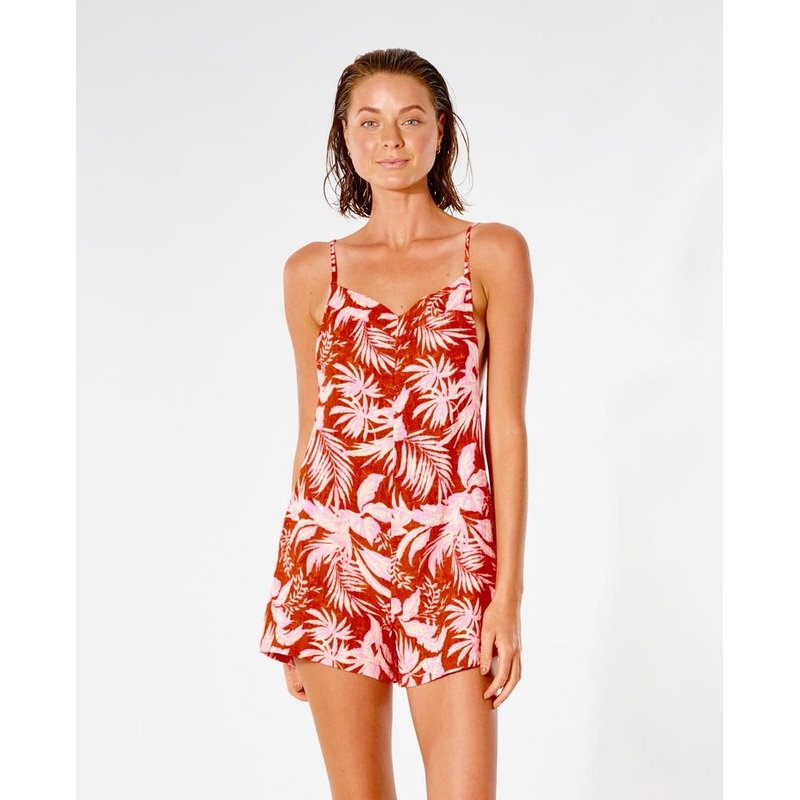 Rip Curl Sun Rays Romper-Red