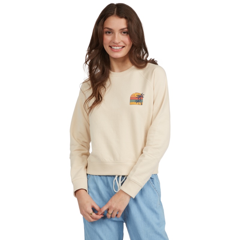 Roxy Easy Morning F Sweatshirt-Tapioca