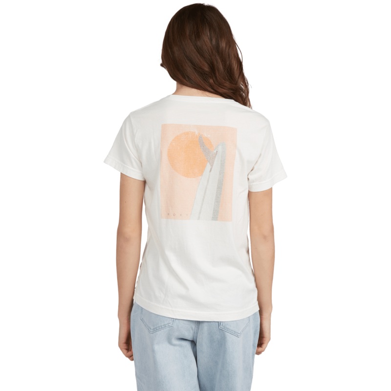 Roxy Log Morning Tee-Snow White