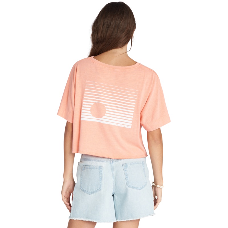 Roxy Super Sun Tee-Fusion Coral