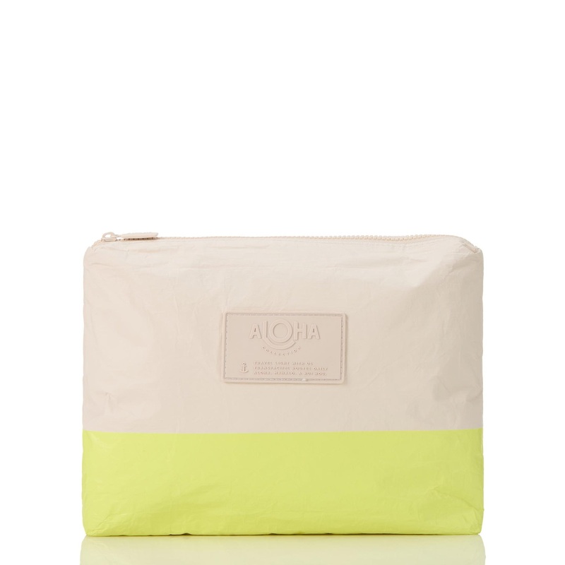Aloha Collection Dipped Mid Pouch-Highlighter/Sandstone