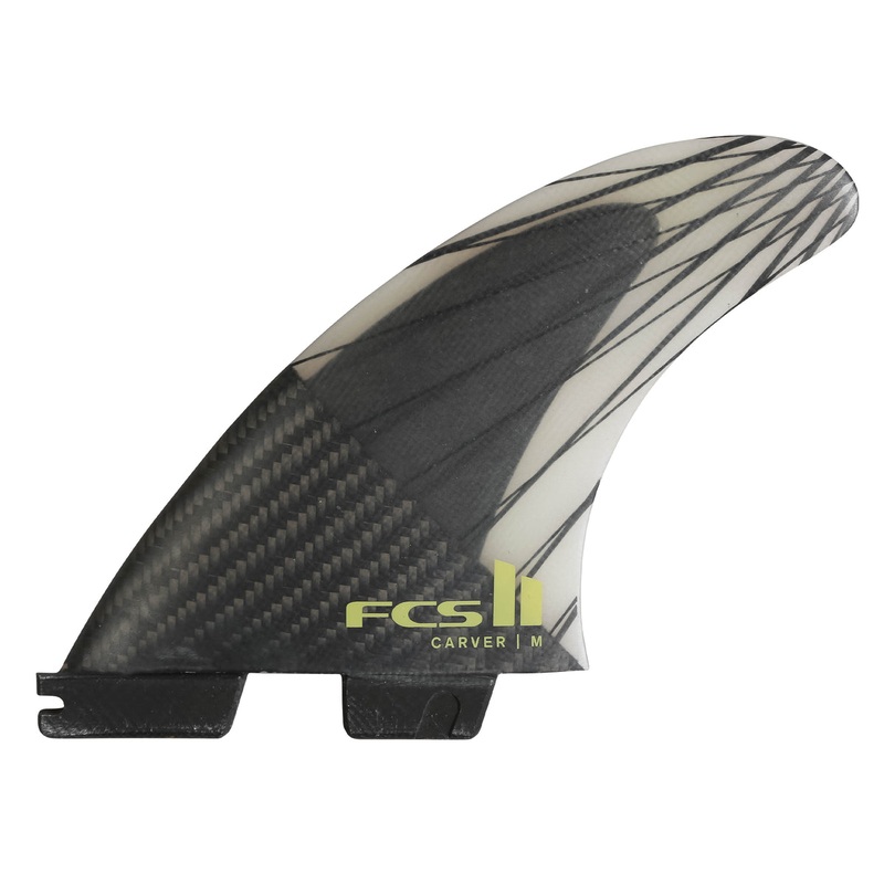 FCS II Carver PC Carbon Tri Fin Set-Eucalyptus