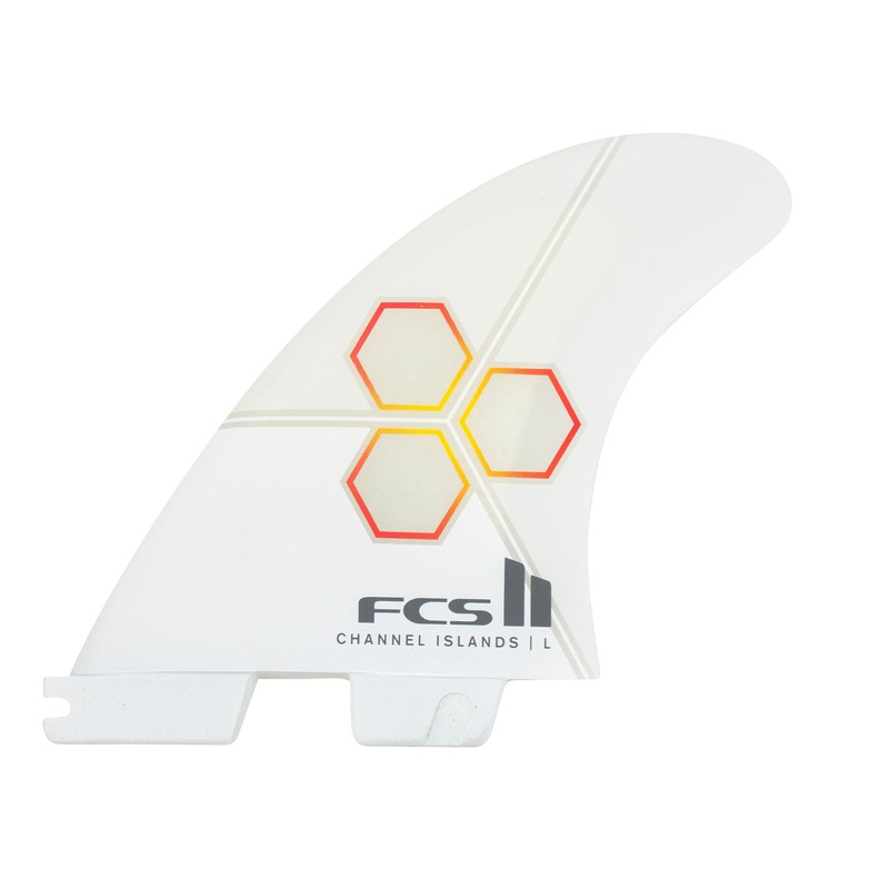 FCS II CI PC Tri/Quad Fin Set-White/Flame