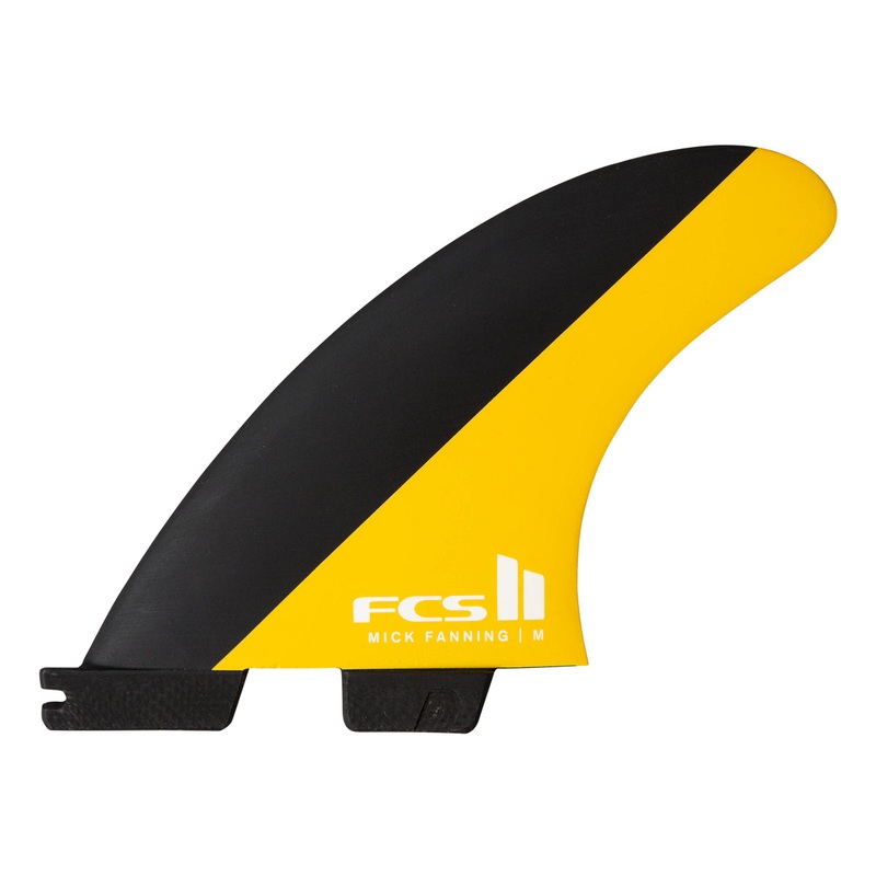 FCS II MF PC Tri Fin Set-Black/Mango