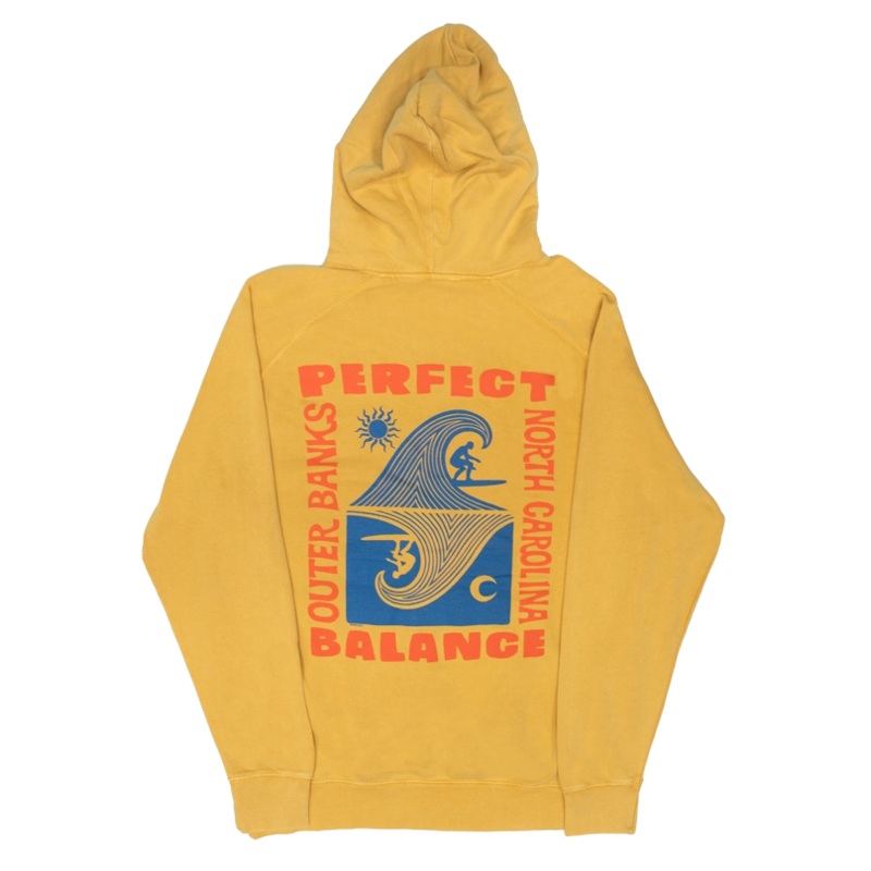 REAL Balanced Surf Hooded Sweatshirt-Camel