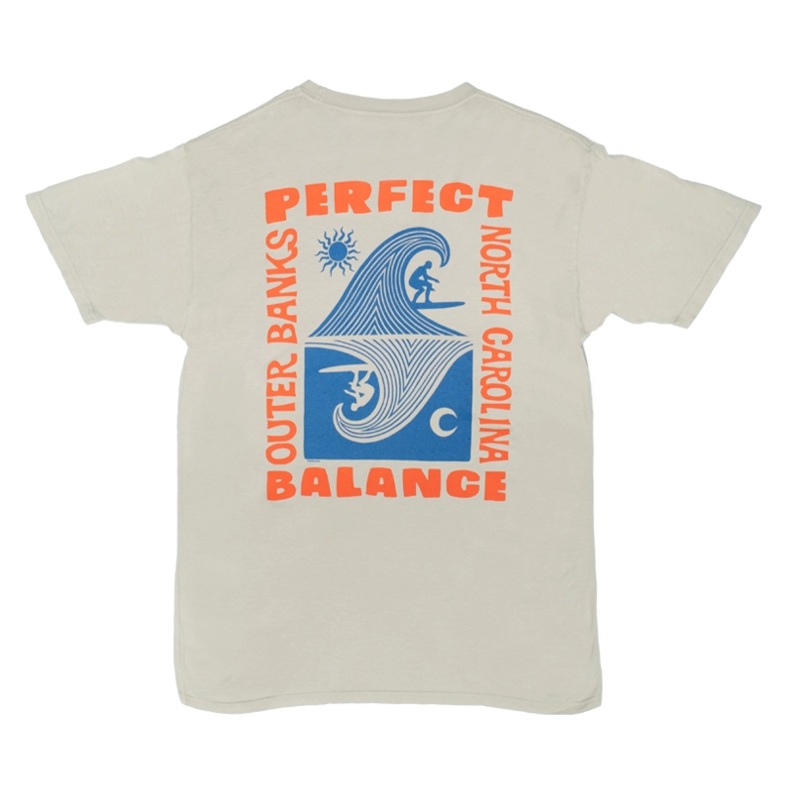 REAL Balanced Surf Tee-Limestone