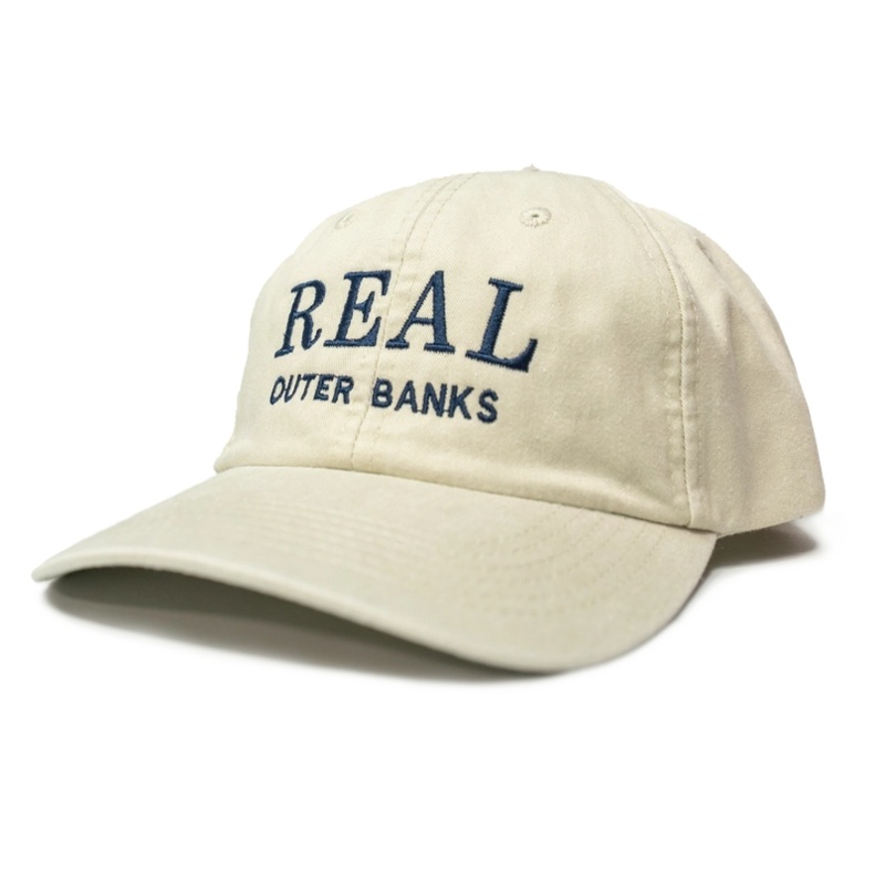REAL Block Letters Embroidered Hat-Stone