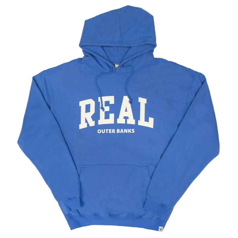 REAL Block Letters Hooded Sweatshirt-Peri