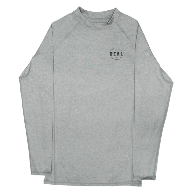REAL Fuse L/S Rashguard-Heather Grey