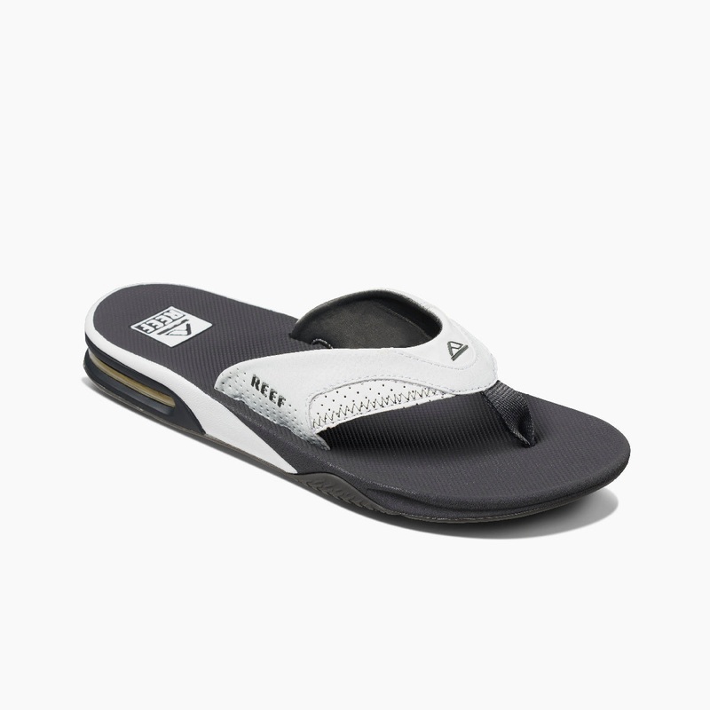 REEF Fanning Sandal-Grey/White