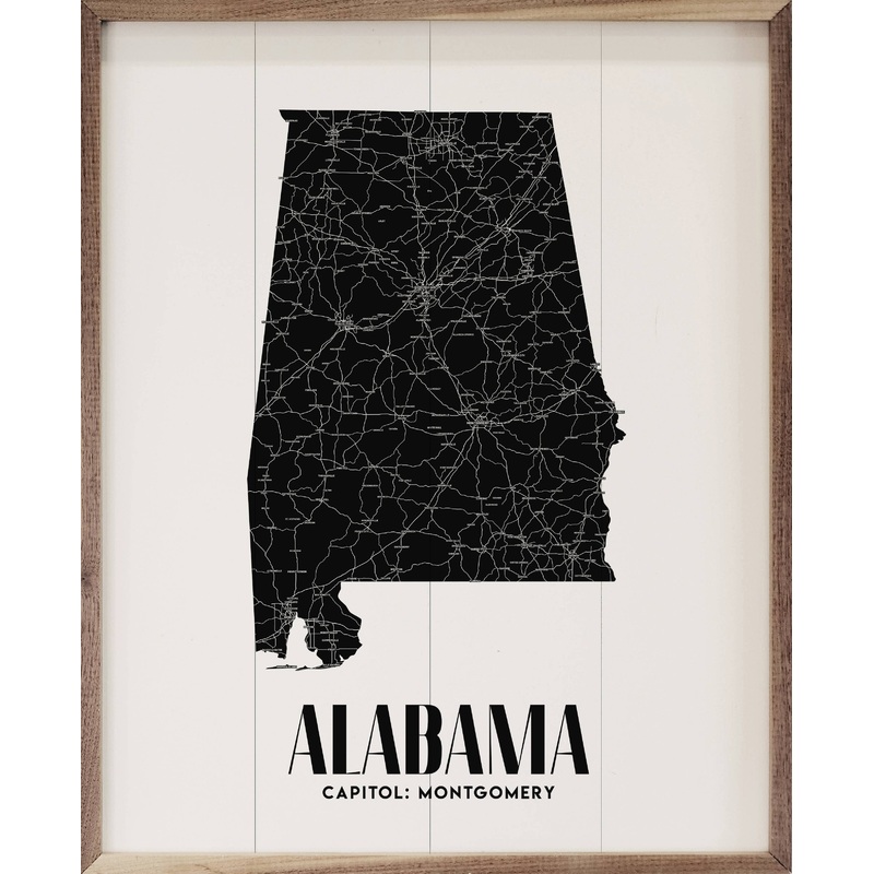 Alabama State Print