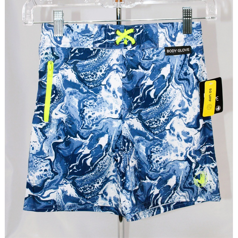 Body Glove Boys Swim Trunks 4-7 Blue/White