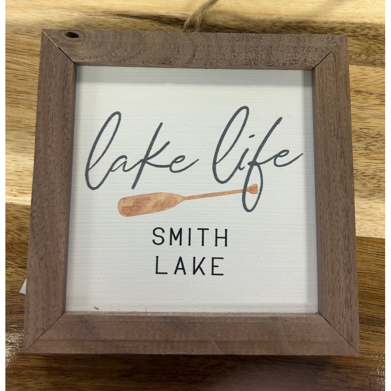 Lake Life Smith Lake Alabama Oar White