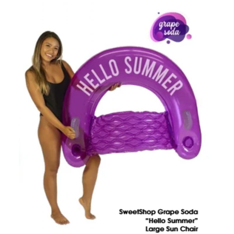 Large Sun Chair – Candygrams – Grape Soda- “Hello Summer”