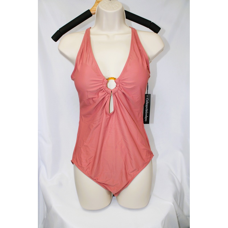One Piece Swimsuit Mauve colored