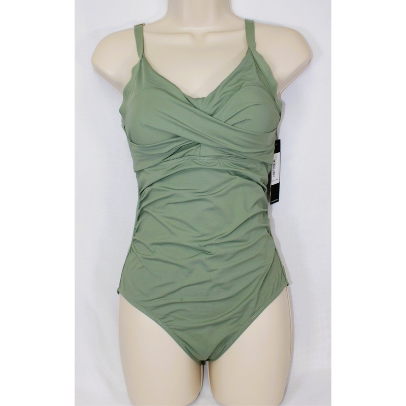 One Piece Swimsuit Olive Green