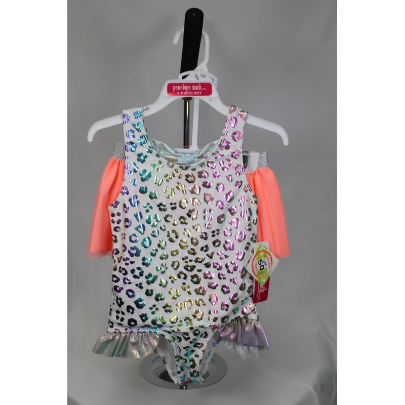 Penelope Mack Toddler Swimsuit Leopard w/skirt