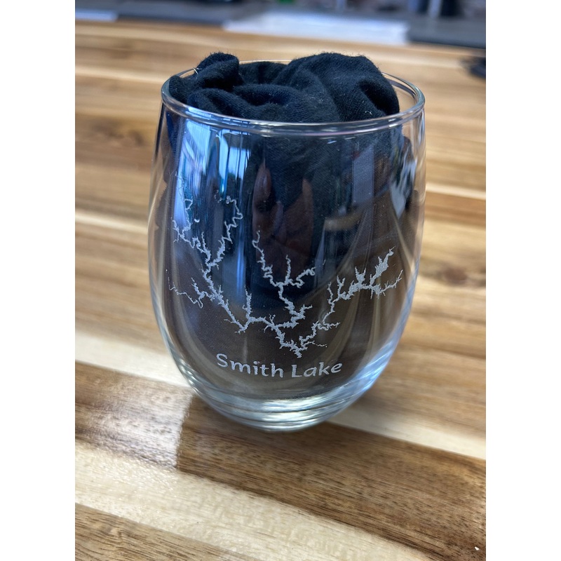 Smith Lake 15 oz Stemless Wine glass