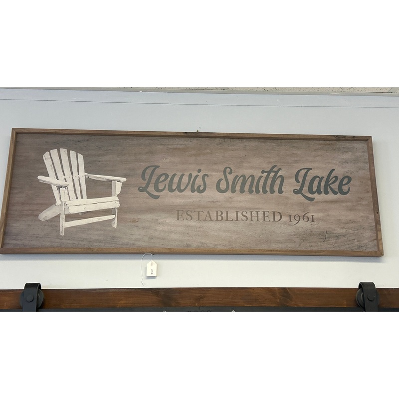 Smith Lake Alabama Adirondack Chair Wooden Sign