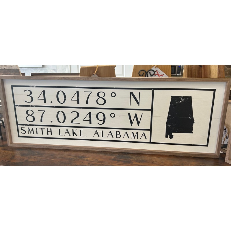 Smith Lake Alabama Alabama Coordinates Sign