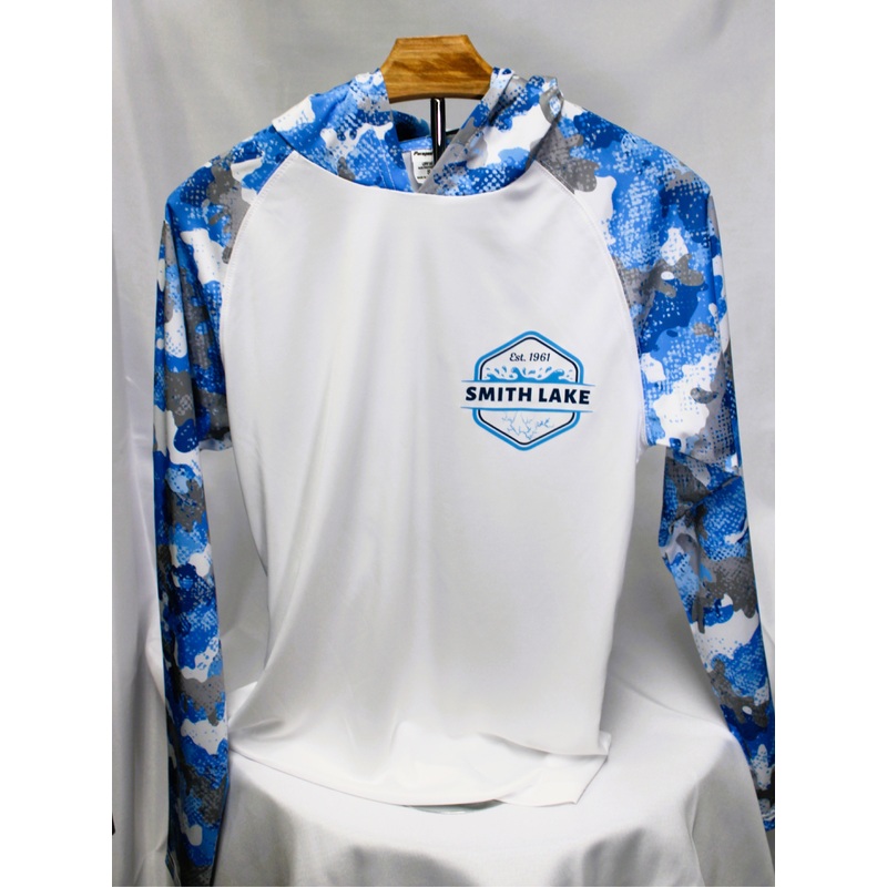 Smith Lake Extreme Performance Shirt – White/Lake Camo