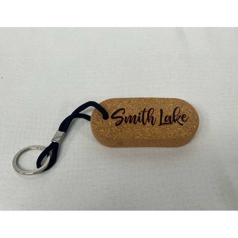 Smith Lake Floating Cork Keychain