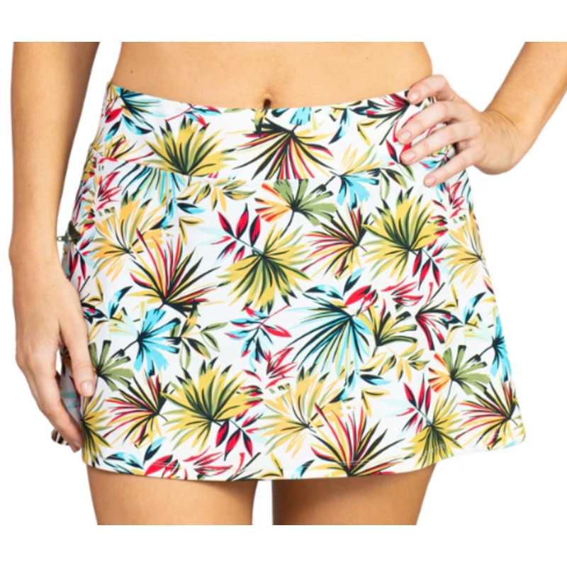 Bliss Missy Side Zipper Swim Skirt w/ Pockets