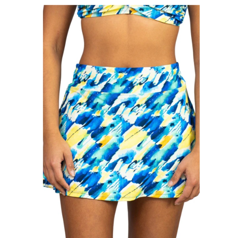 Breezy Missy Side Zipper Swim Skirt w/ Pockets