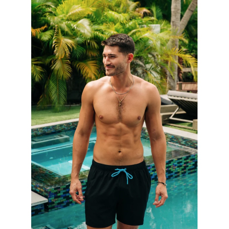 Men s Compression Swimsuit Shorts Black