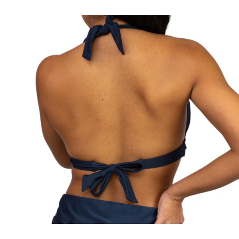 Missy Halter Swim Top – Navy
