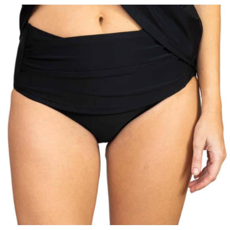 Missy High Waisted Swim Bottoms  – Black