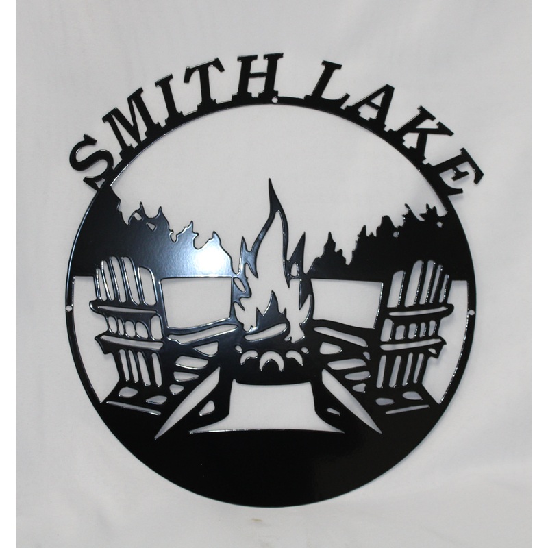 Smith Lake Camp Fire Circle Wall Art