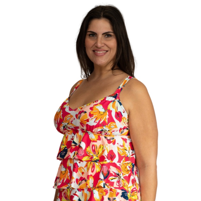 Swimwear Daydream Plus V-Neck Triple Tier Tankini