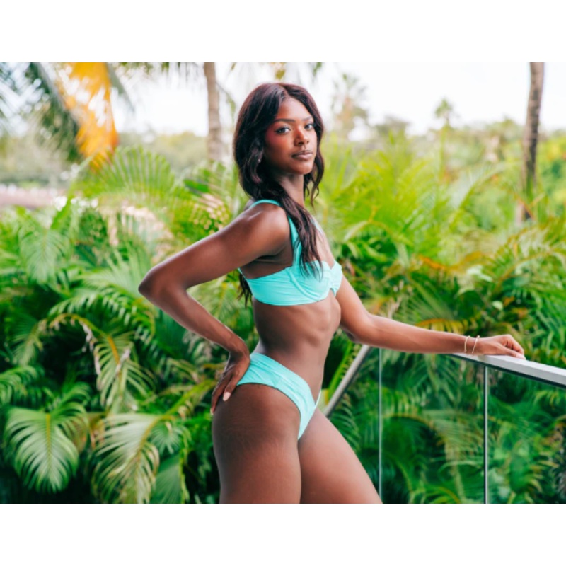 High Leg V Bottom Seafoam