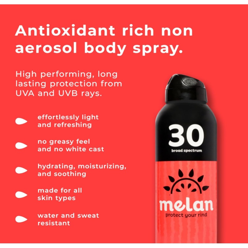 Melan SPF 30 Antioxidant Sunscreen Body Mist