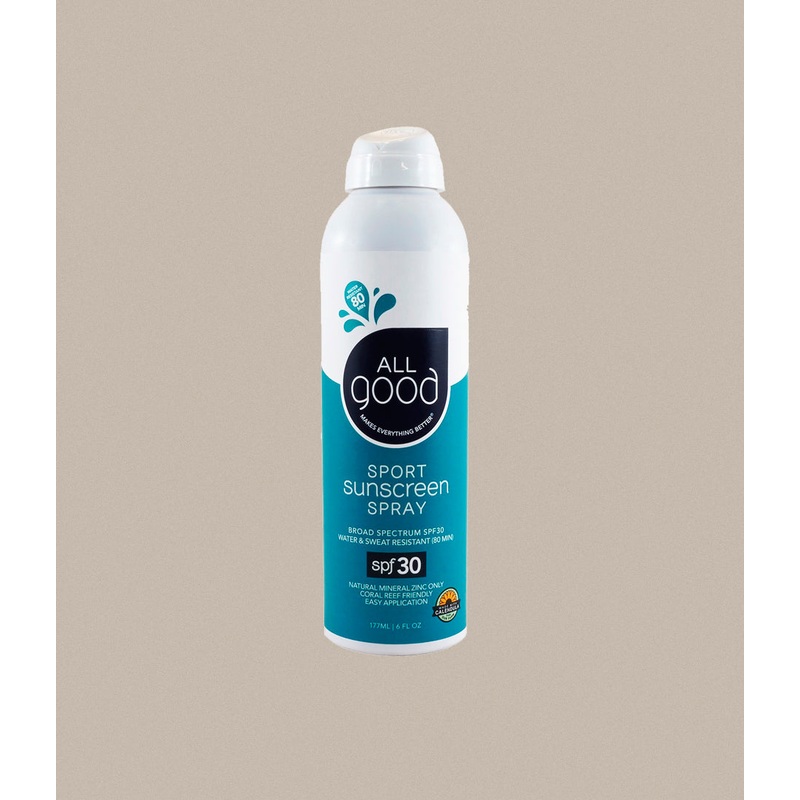 All Good – SPF 30 Sunscreen Spray, Water Resistant, 6 oz